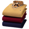 Camisola masculina de malha de lã