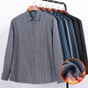 Camisa grossa de veludo masculina de inverno