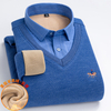 Camisola masculina de malha de lã