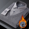 Camisola masculina casual de tricô com lapela