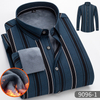 Camisa grossa de veludo masculina de inverno